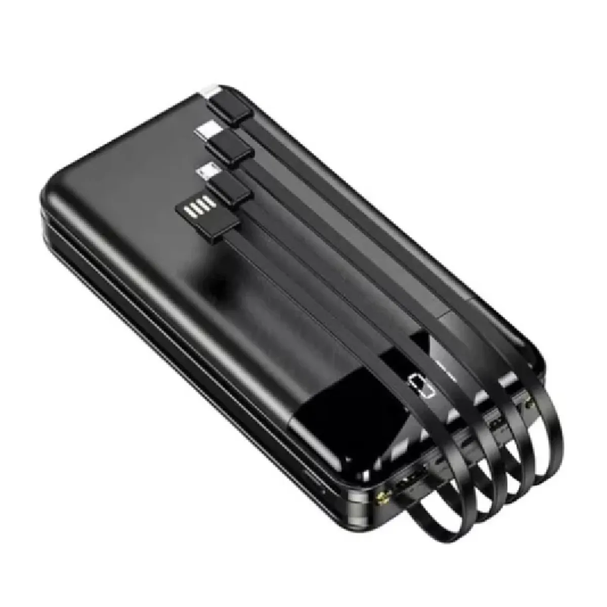 GENERICO - PowerBank Batería Externa para celulares 10000 Mah 3 Cables incluídos Tipo C y más Cargador Portatil