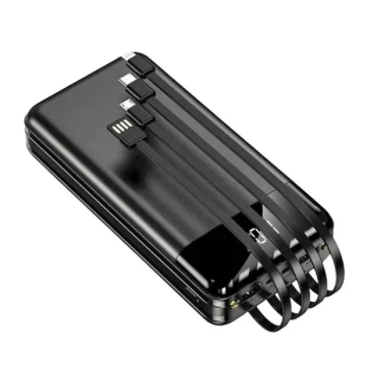 GENERICO - PowerBank Batería Externa para celulares 10000 Mah 3 Cables incluídos Tipo C y más Cargador Portatil