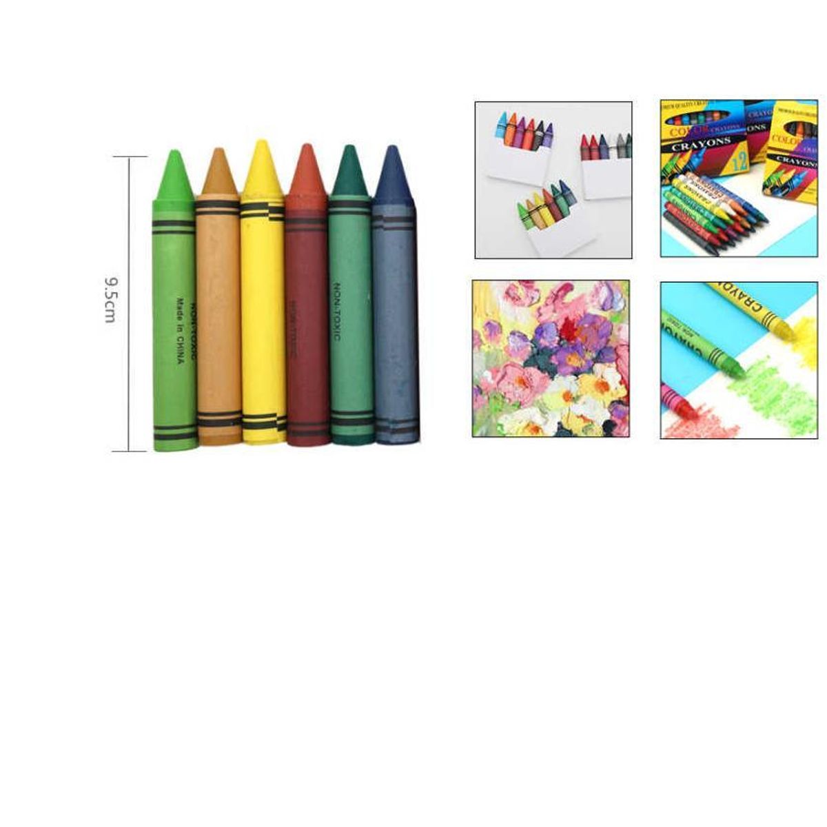 GENERICO - Lápices de Cera 18pcs