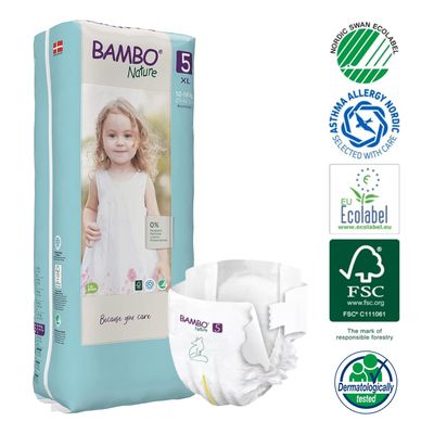 Imagen 2 del producto Pañal Eco-friendly 5 Paquete Alto Talla Xl