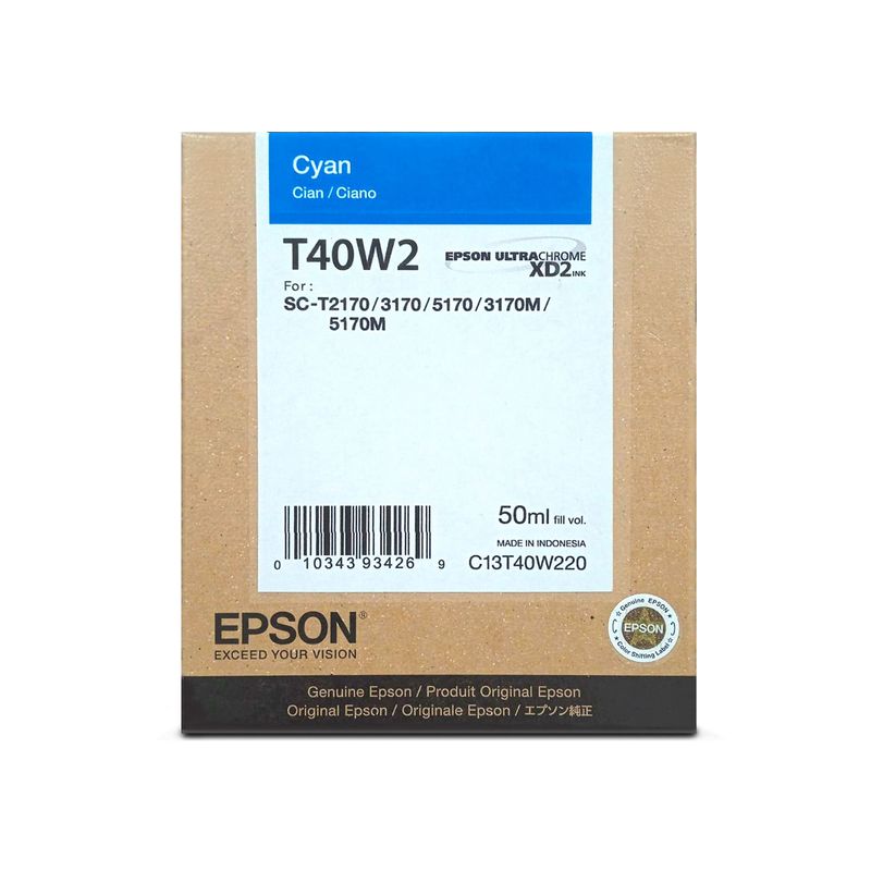 EPSON - TINTA EPSON T40W CYAN GENUINA T2170 T3170 T5170 50ML