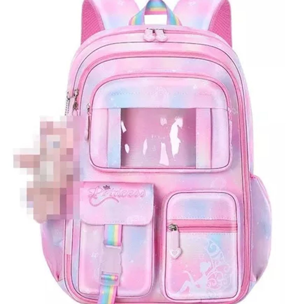 GENERICO - Mochila Niña  Escolar Juvenil Con Accesorios Cute
