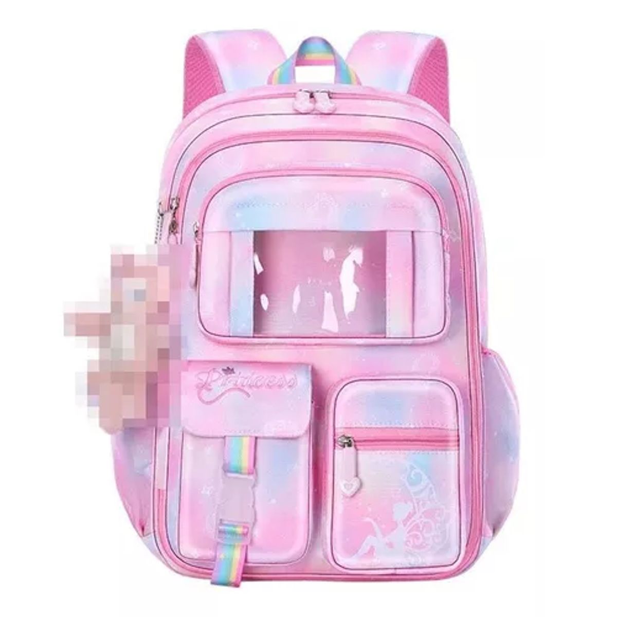 GENERICO - Mochila Niña  Escolar Juvenil Con Accesorios Cute