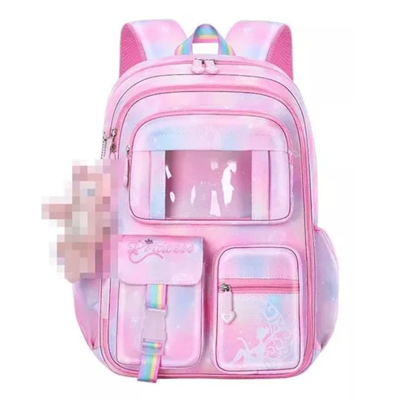 GENERICO - Mochila Niña  Escolar Juvenil Con Accesorios Cute