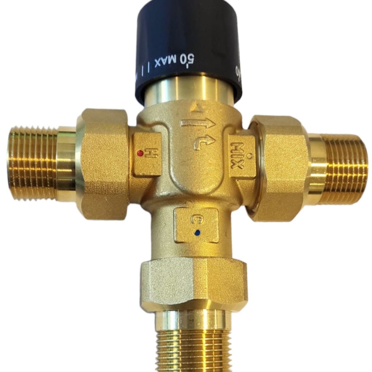 GENERICO - Válvula Mezcladora Termostática Tres Cuartas Pulgadas 10 Bar