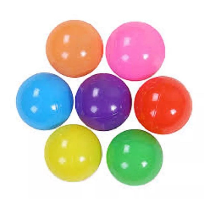 GENERICO - Pack 50 Pelotas Plásticas Para Piscina Colores