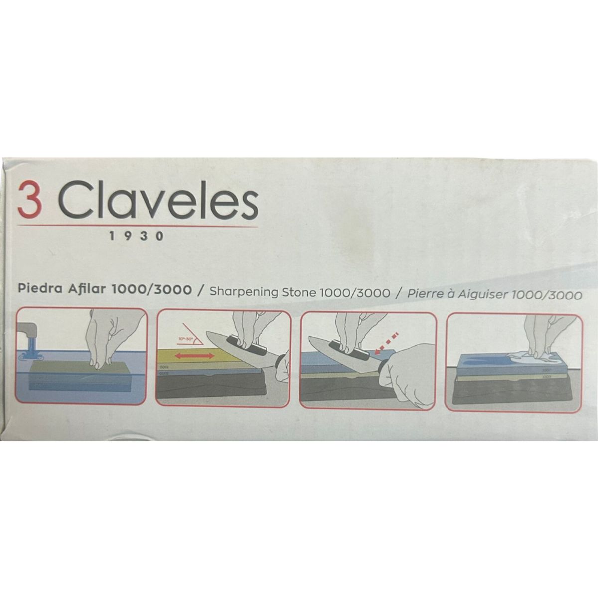 3 CLAVELES - PIEDRA AFILAR CUCHILLOS C2 GUIAS Y RECTIFICADOR