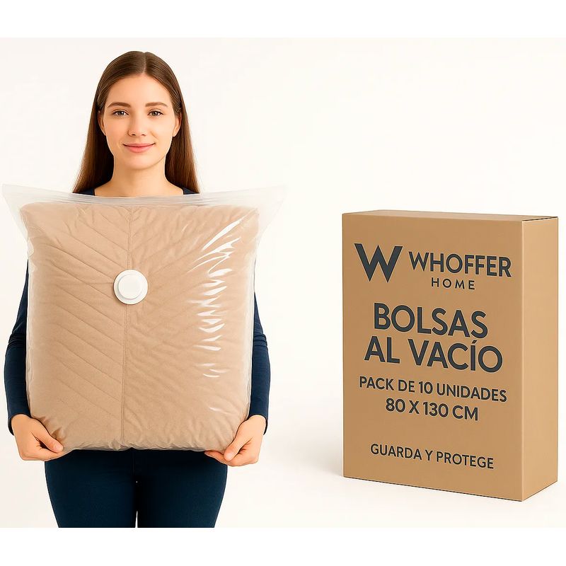 GENERICO - Bolsas Al Vacío Whoffer 10 Unidades 80x130 Cm Viaje