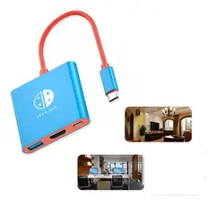 GENERICO - Dock Hub Portátil Para Nintendo Switch Usb-c 3.0 Tv Hdmi