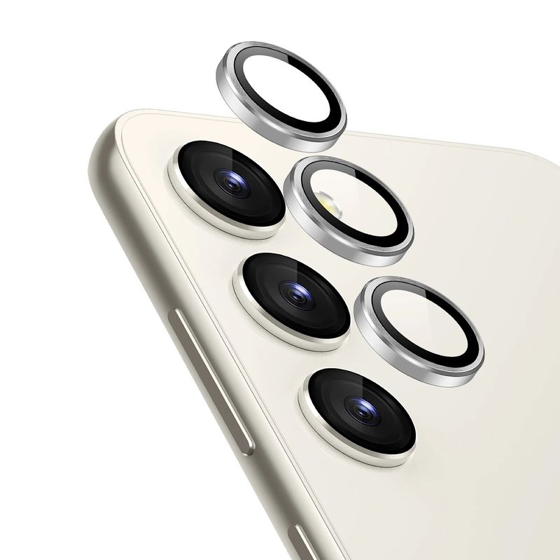 GENERICO - Protector De Camara Para Samsung S23-S23 Plus - Silver
