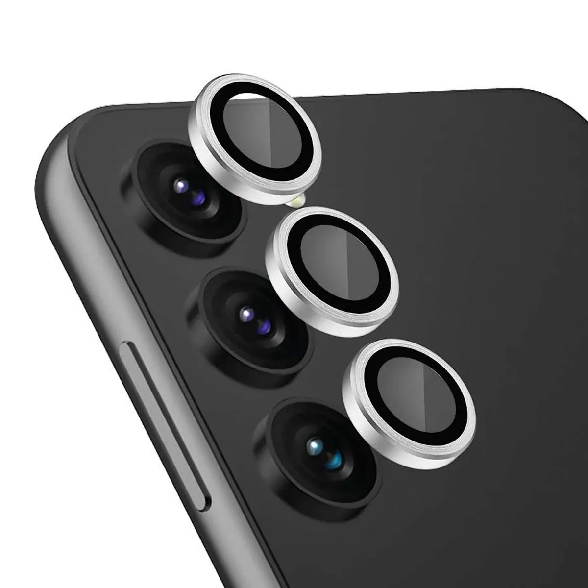 GENERICO - Protector De Camara Para Samsung S23-S23 Plus - Silver