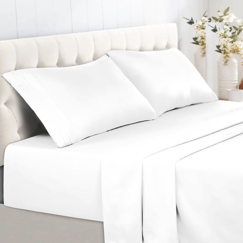 TIENDA EL GARAGE - Sabanas Blancas Plaza 1,5 Varios Tonos 1800 Hotel Luxury Ultra Soft