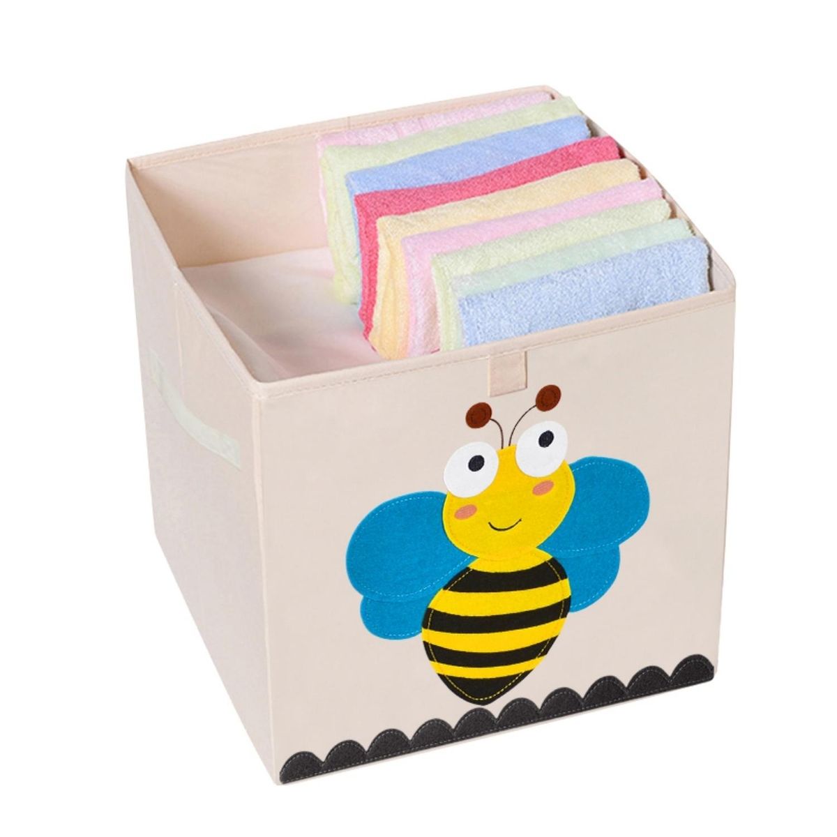 KIVARA - Caja Organizadora Juguetes Ropa Infantil Abeja