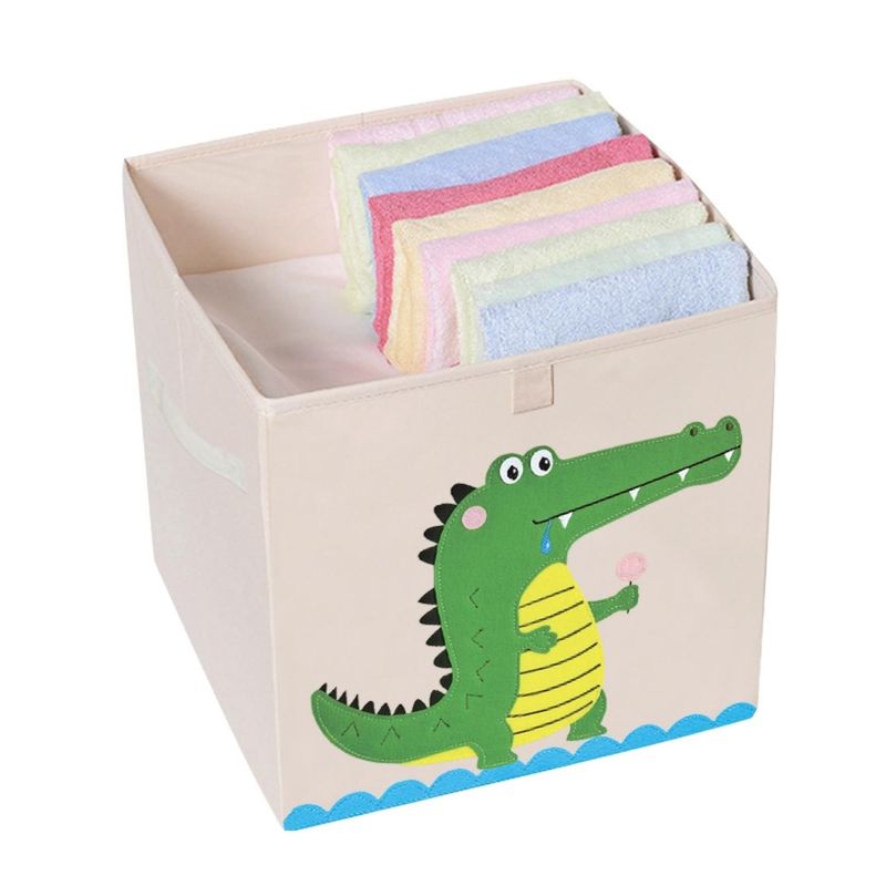 KIVARA - Caja Organizadora Juguetes Ropa Infantil Cocodrilo