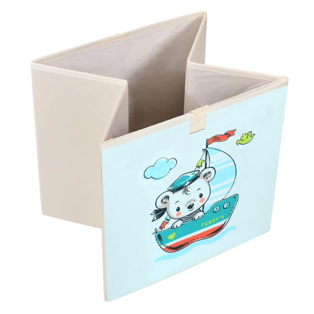 KIVARA - Caja Organizadora Juguetes Ropa Infantil Barquito