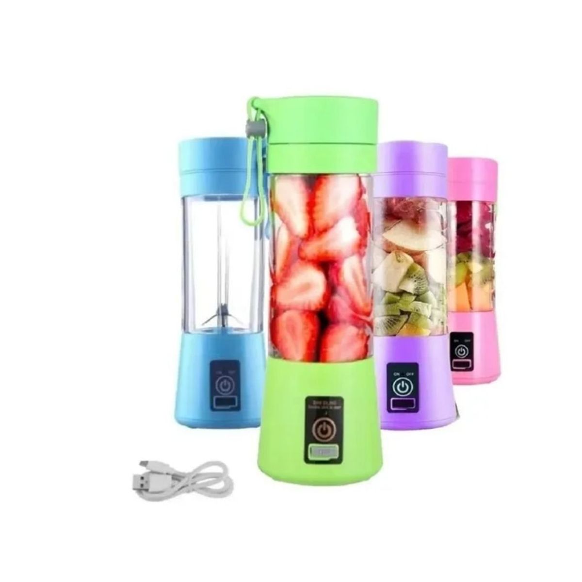 OEM - Batidora Juguera Portátil Recargable Rosa