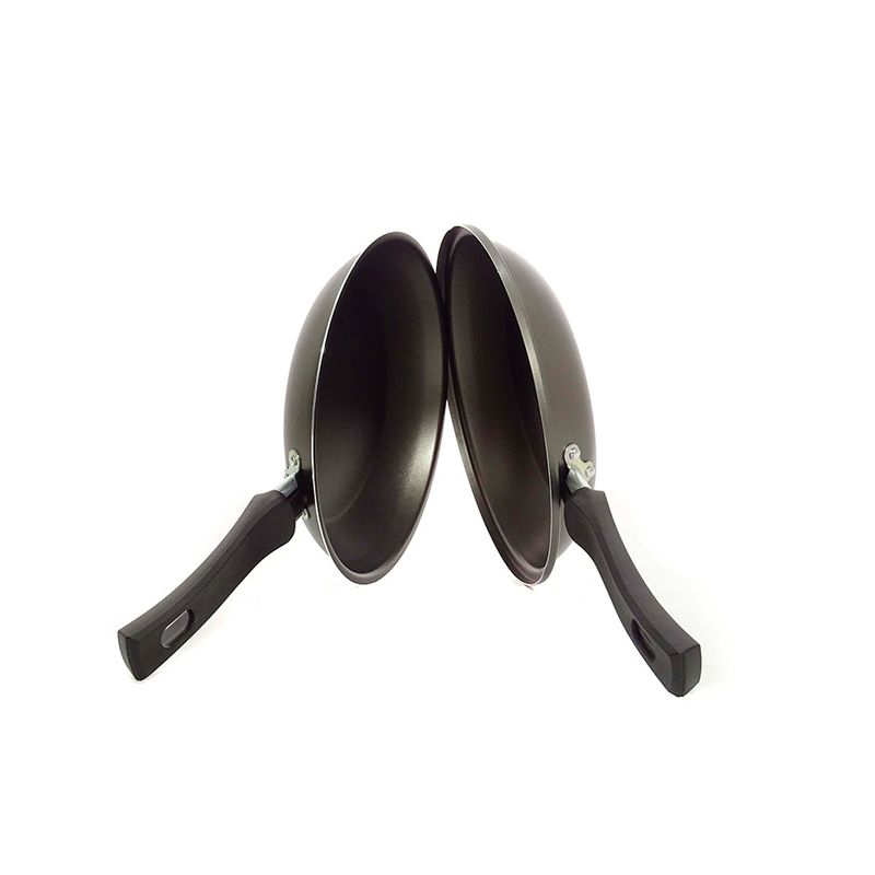 GENERICO - Sartén Doble Panquequera Omeletera 22 Cm 1.3 L Color Grafito