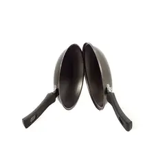 GENERICO - Sartén Doble Panquequera Omeletera 22 Cm 1.3 L Color Grafito