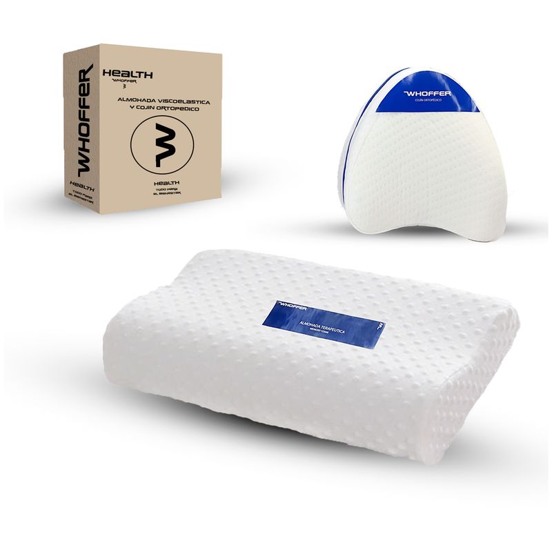 GENERICO - Almohada Y Cojin Ortopédica Cervical Viscoelástica Whoffer