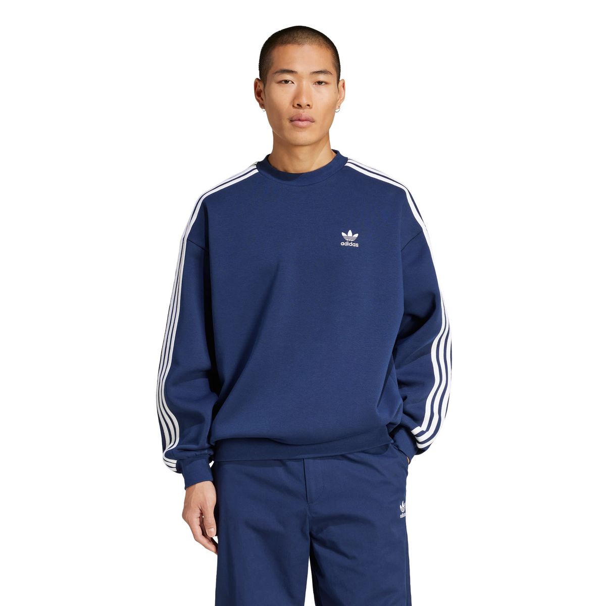 ADIDAS - Polerón Adicolor extragrande y cuello redondo