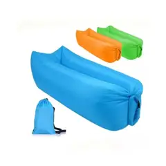 GENERICO - BANANA SOFA INFLABLE PARA ACAMPAR VERDE