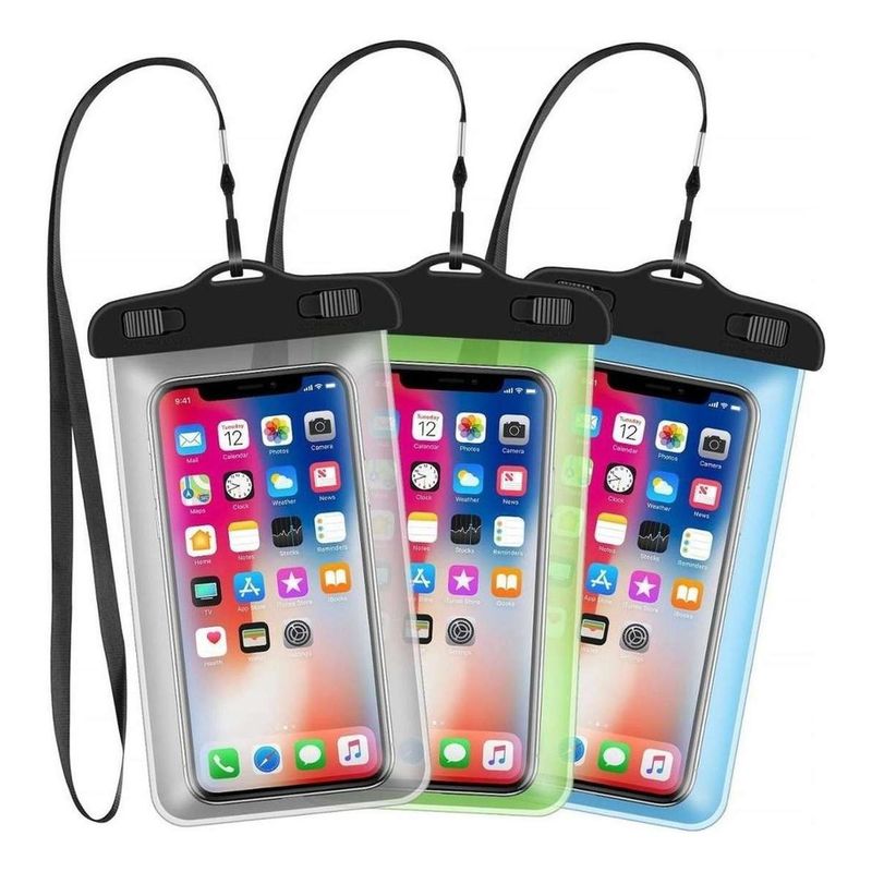 GEN - Funda Impermeable Protector Celular Sumergible Agua Flotador Piscina Mar