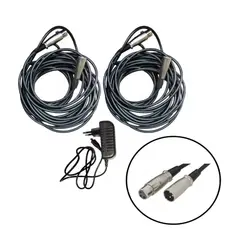 CIPRIANI - Kit de Amplificación consola 8ch+cajas activas 15+Atriles