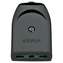 VIMAR - Enchufe Hembra Volante Color Negro 2P+T 1016A 250V