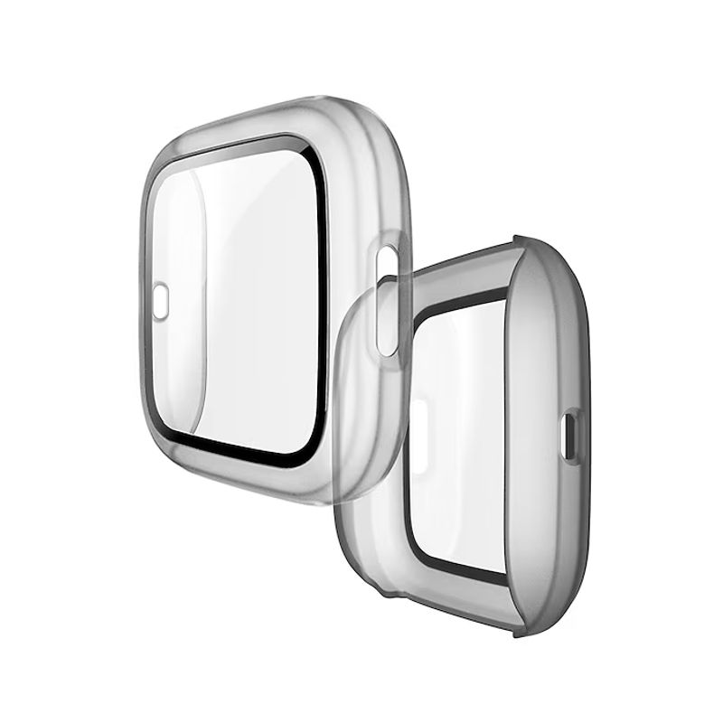 GENERICO - Protector Carcasa Con Vidrio para Fitbit Versa 2 -Transparente