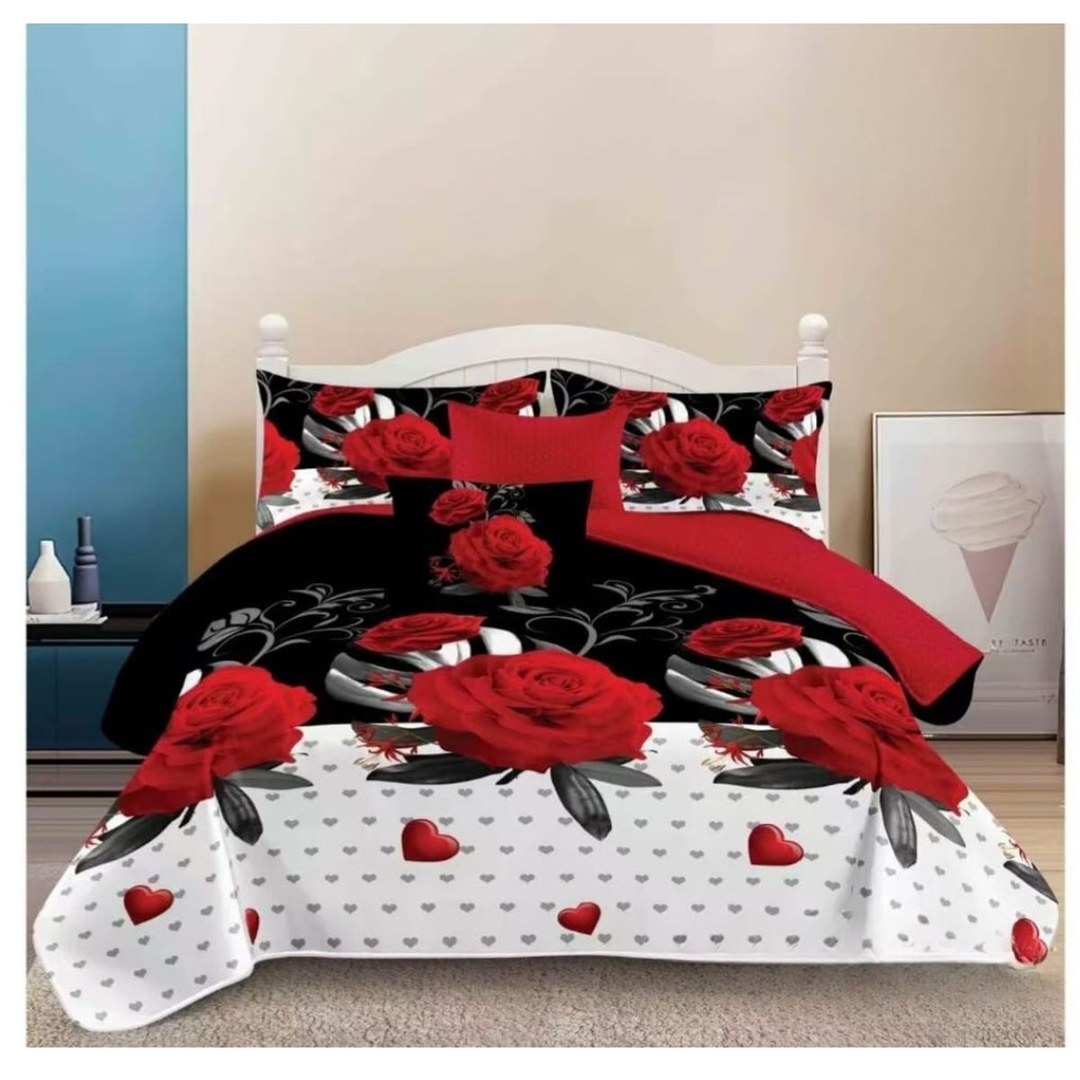 GENERICO - Cubrecama Quilt De Verano King Diseños Estampados Floral