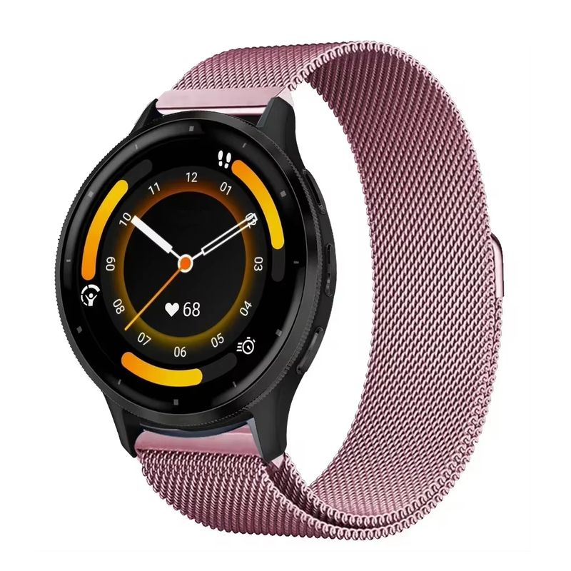 GENERICO - Correa Metálica Para Huawei Gt5 GT4 GT3 GT2 GT / 22mm  Rosa