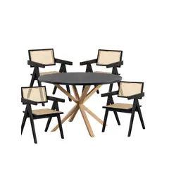 GENERICO - Juego de comedor Dali - Negro
