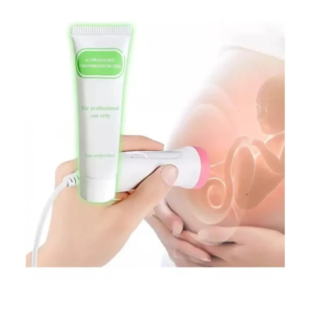 ESHOPANGIE - Monitor Frecuencia Cardiaca Latidos Fetales Bebé Más Gel