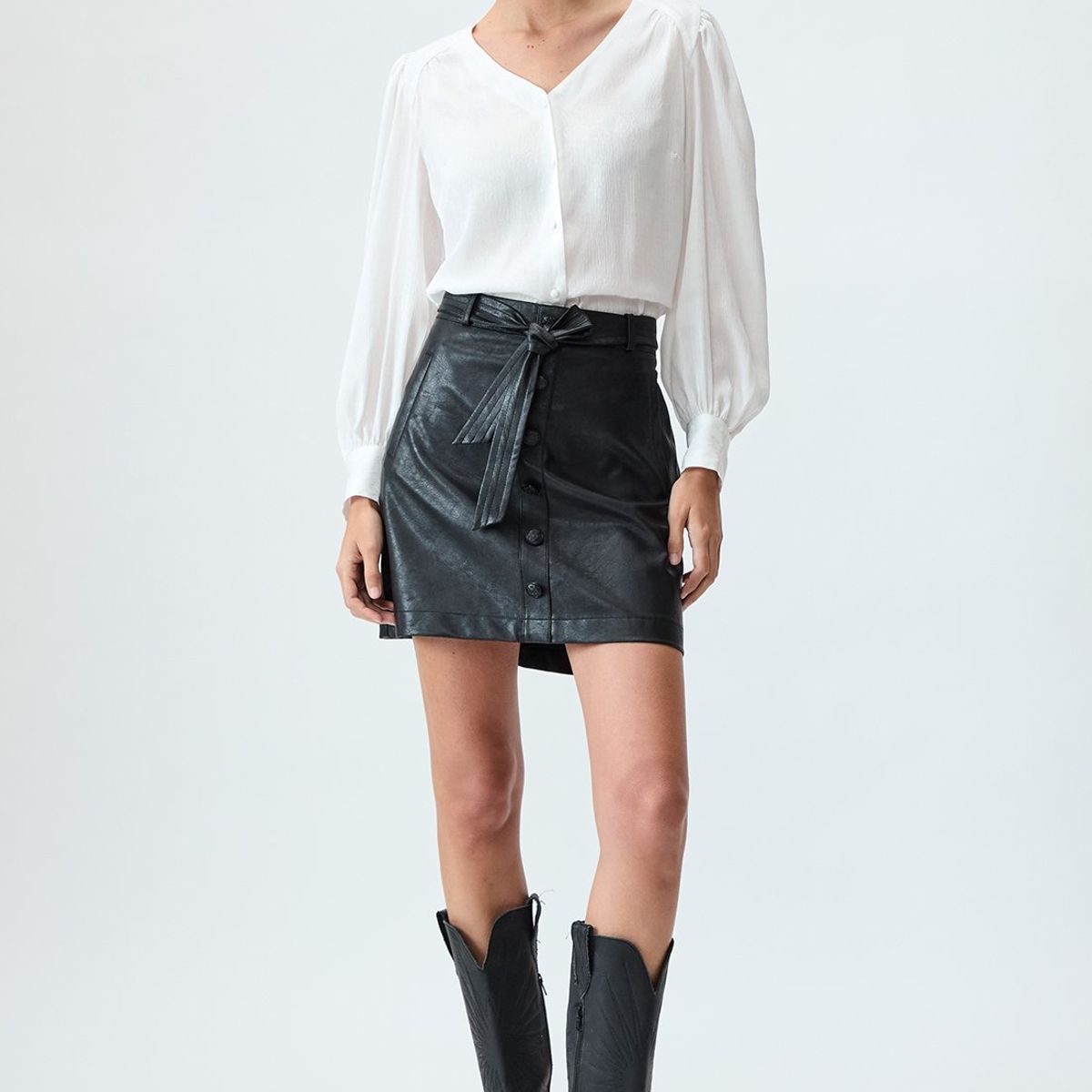 IO - Falda Corta Negro Mujer Io