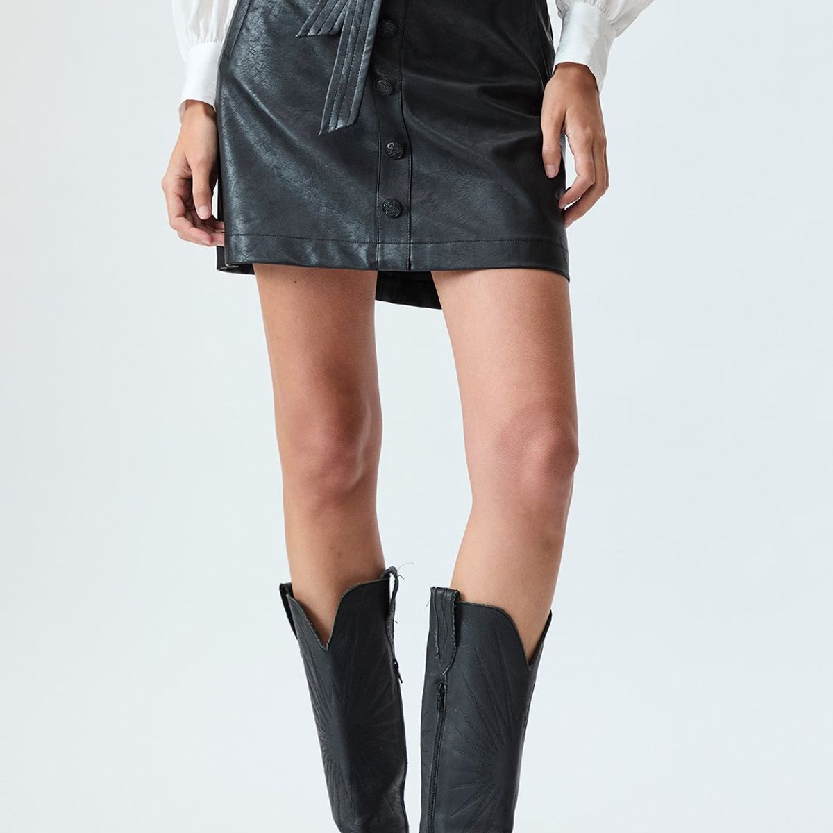 IO - Falda Corta Negro Mujer Io