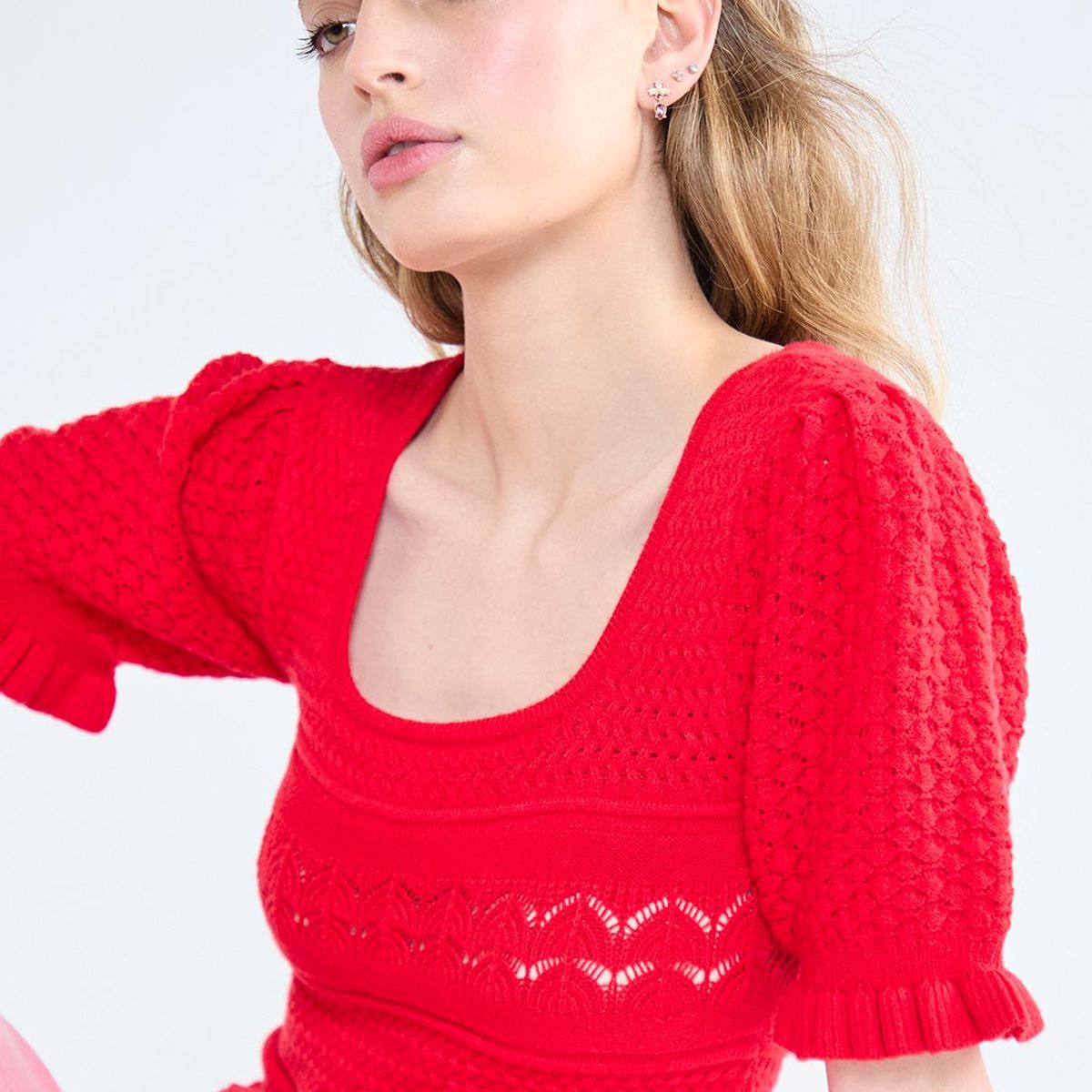 IO - Polera Manga Corta Rojo Mujer Io