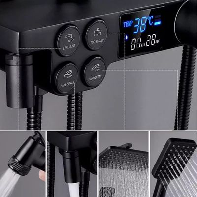 Imagen 2 del producto Columnas De Ducha Función De Ducha De 4 Velocidades Con Led