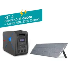 GENERICO - ESTACIÓN DE ENERGÍA DE 2000 W G2000 + PANEL SOLAR DE 300 W PETC-S300