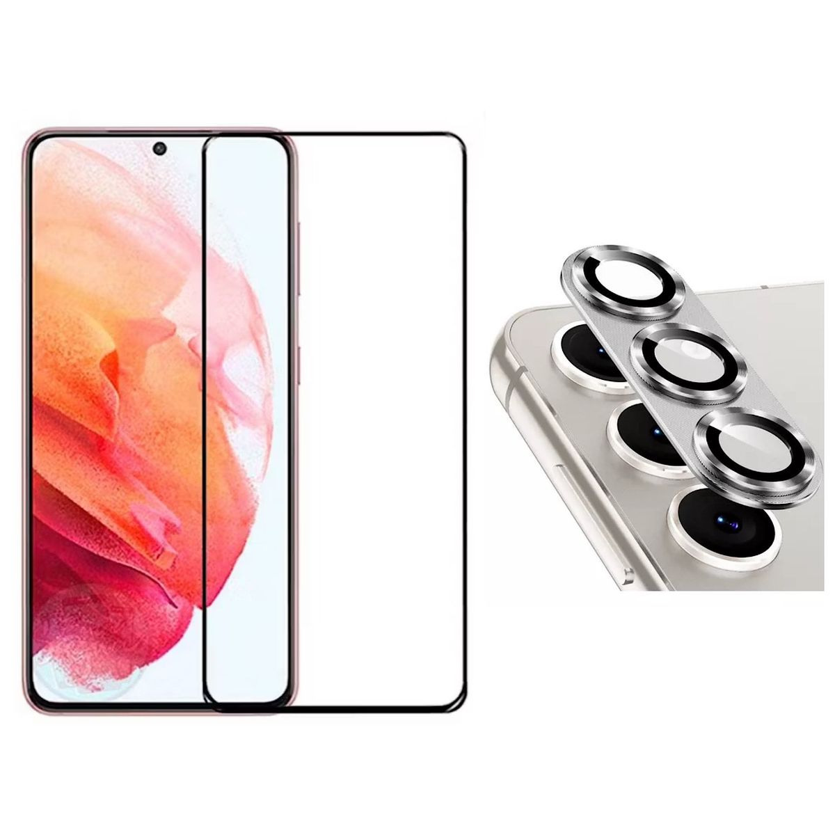 GENERICO - Lamina De Vidrio Para S23 Plus - Camara Aluminio Silver