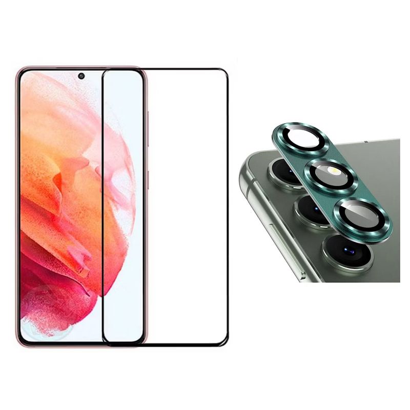 GENERICO - Lamina De Vidrio Para S23 Plus - Camara Aluminio Verde