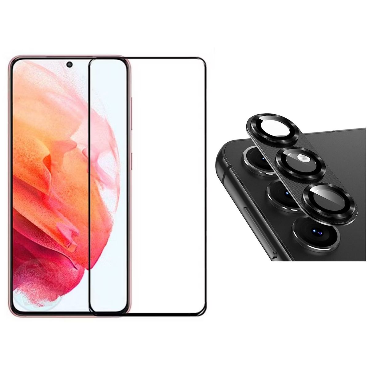 GENERICO - Lamina De Vidrio Para S23 Plus - Camara Aluminio Negro