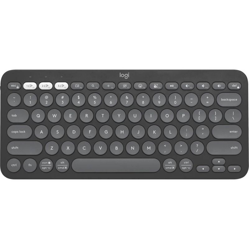 LOGITECH - Teclado Logitech Pebble Keys 2 K280S Grafito