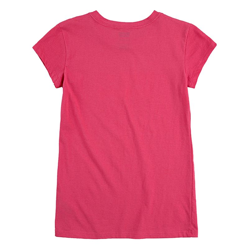 LEVIS - Polera Niña Batwing Manga Corta Rosada Levis