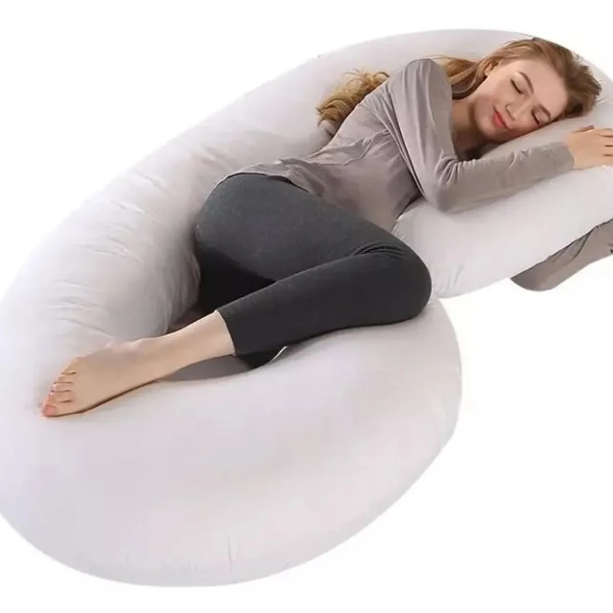 GENERICO - Cojín Almohada Maternal Blanca + Funda Extra Suave ALLINX