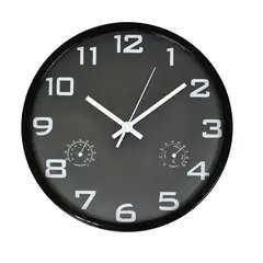 GENERICO - Reloj Termómetro Black 30 cm.