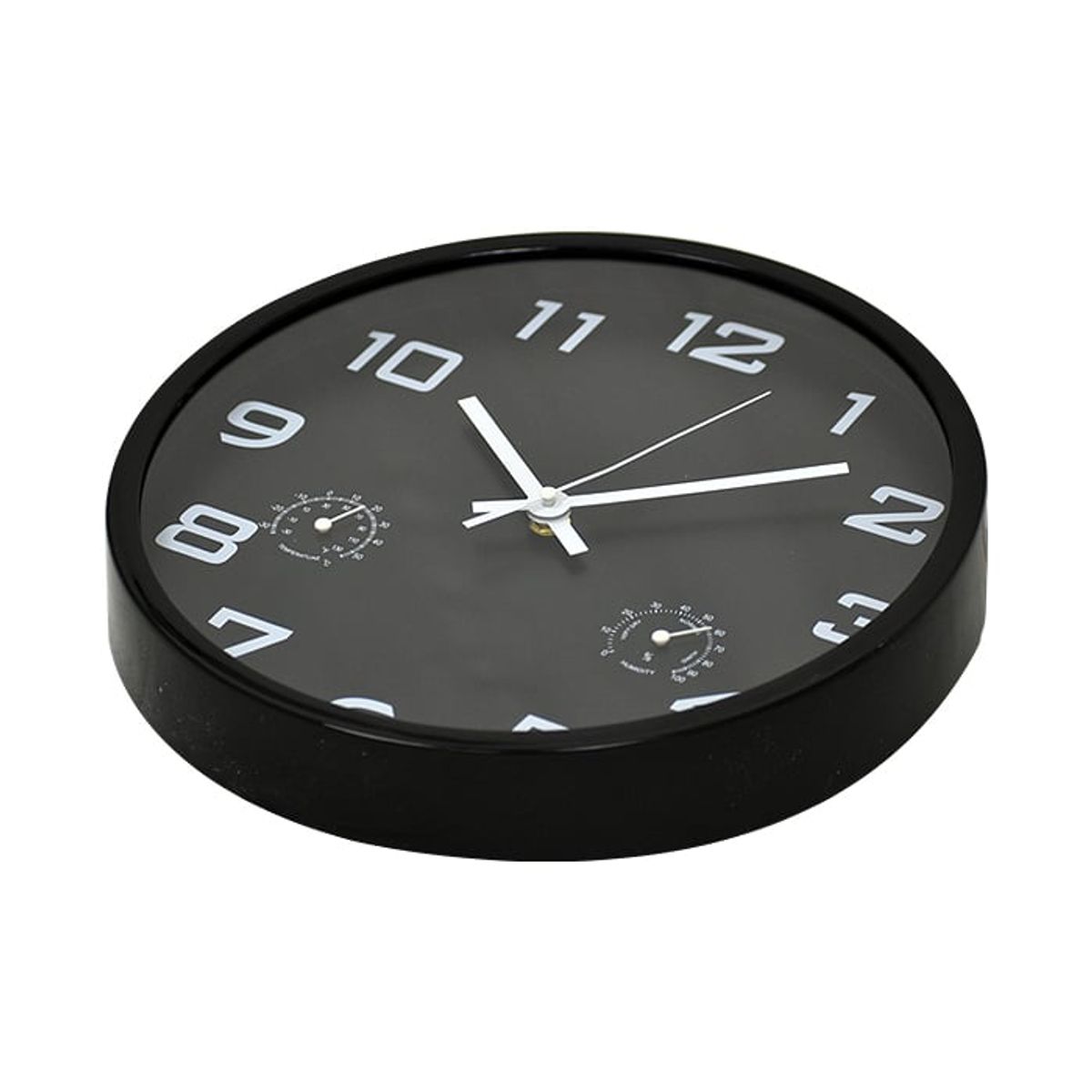 GENERICO - Reloj Termómetro Black 30 cm.