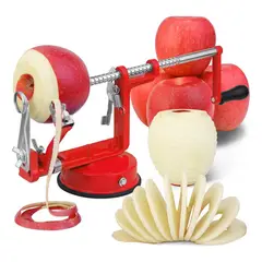 GENERICO - Pelador Picador Manzana Pela Fruta Cortador Espiral Multiuso
