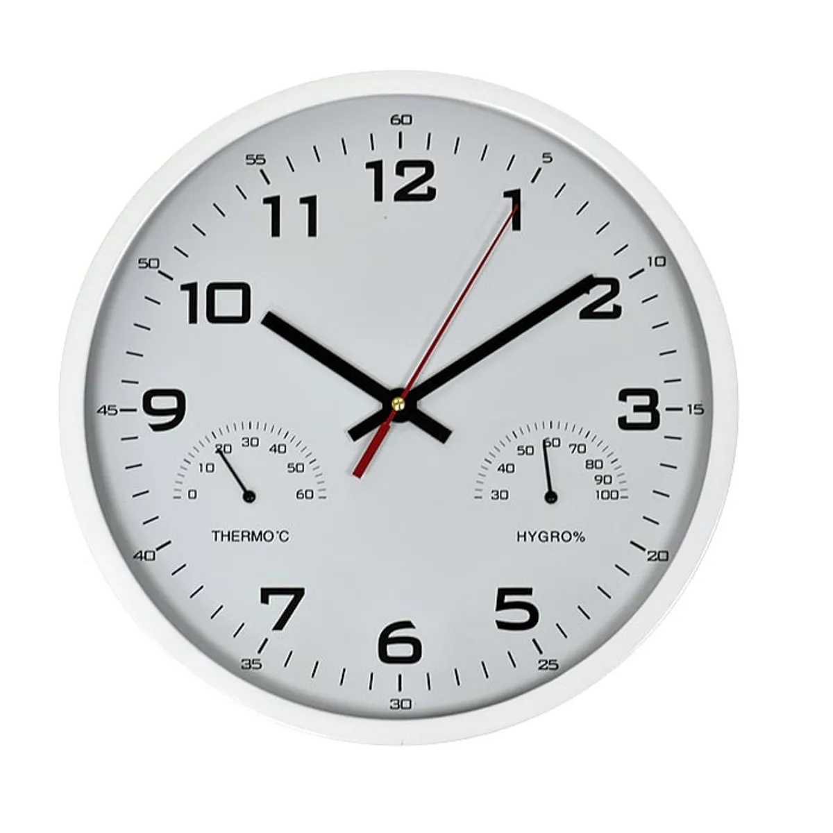 GENERICO - Reloj Termómetro White 30 cm.
