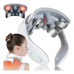 GENERICO - Masajeador 4 Electrodos Estimulador Cervical Cuello Espalda