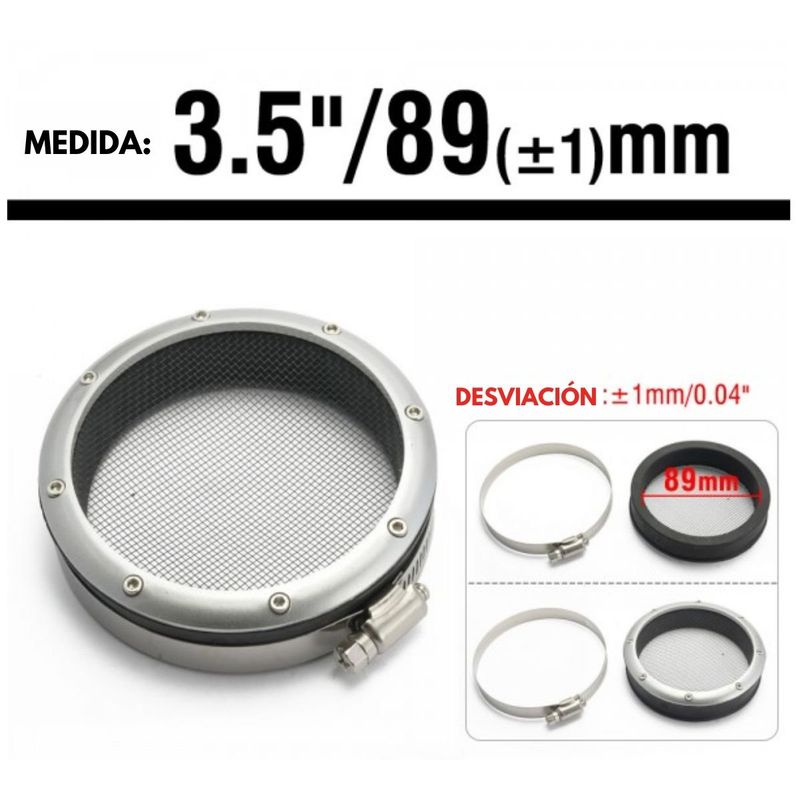 GENERICO - Filtro de Malla Inducción Turbo 3.5 Pulgadas